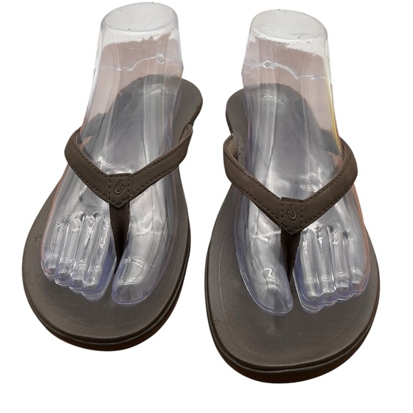 OluKai Dark Brown Sandals size 9 - Picture 1 of 7